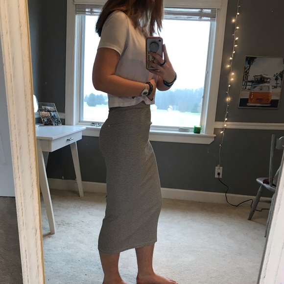 Garage striped midi skirt! - Picture 2 of 4